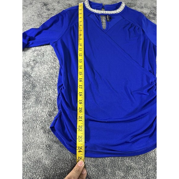 Moa Moa Pluss Size Cinched Waist Short Sleeve T-Shirt Size M - Picture 4 of 9